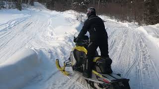 Snowmobiling from Mattawa towards Bonfield [upl. by Graybill462]