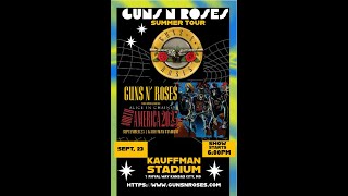 Guns N Roses Kansas City LIVE FULL SHOW  Kauffman Stadium Axl Rose SLASH  KC ROCK FEST LIVE [upl. by Graybill]