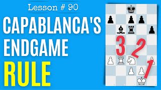 Chess Lesson  90 Capablanca’s Endgame Rule  Chess Endings [upl. by Goodwin]