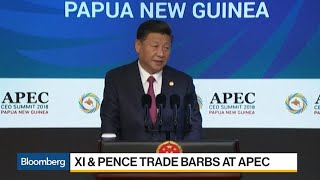 Xi and Pence Trade Barbs at APEC Summit [upl. by Ikin201]