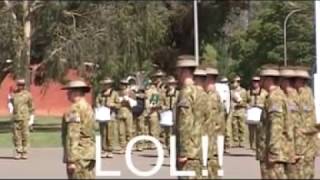 Whoops Army reserves training marchout blooper [upl. by Einnil]