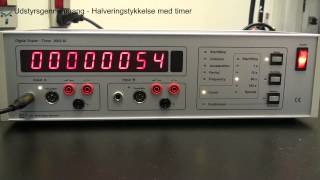 Udstyrsgennemgang Halveringstykkelse med timer [upl. by Naitsirc192]