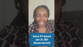 Haitian TPS Update on June 28 2024 [upl. by Adaliah]