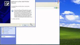 Windows XP  Printer Installation [upl. by Enaols]