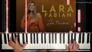 Lara Fabian  Je Taime  Full Version Piano Cover Tutorial Sheet Music [upl. by Arretak]