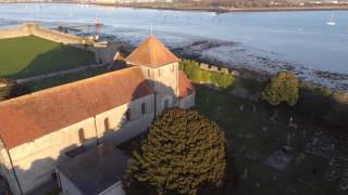 Portchester Castle By Drone 4K [upl. by Akihc]