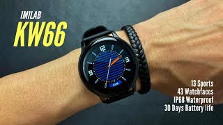 Long Battery life 13 sports 43 watchface  IMILAB KW66 SMARTWATCH [upl. by Ellehsad]