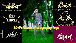 Top 6 Premium Photography Logo  Mobile PixelLab Best Logo 2024  ltx masud Editing 😯❤️ [upl. by Nodrog]