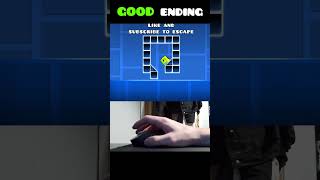 Geometry Dash Cube Trap GOOD Ending 😂 shorts [upl. by Kuhlman150]