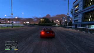 Grand Theft Auto 5  How to get onto the Vinewood Racetrack [upl. by Halilahk]