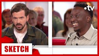 Ahmed Sylla mort de rire devant le sketch de Marc Antoine Le Bret Vivement Dimanche 14 janvier 2024 [upl. by Nelg]