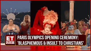 Paris Olympics 2024 Opening Ceremony Controversy Christians Angry Over Last Supper Parody  News [upl. by Enelrats]