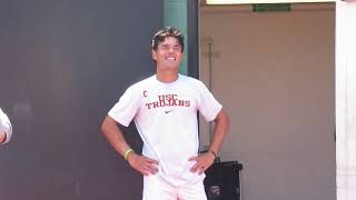 See USC Tennis Senior Bradley Fryes Graduation Ceremony before the USCUtah Match [upl. by Kristoforo]