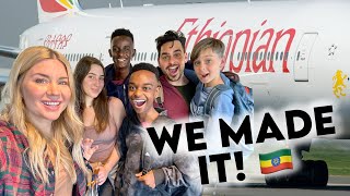 WE MADE IT 🇪🇹 Flying to ETHIOPIA ❤️ [upl. by Florry]