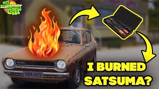 SATSUMA BURNED WHILE ASSEMBLING  My Summer Car [upl. by Anirrok]