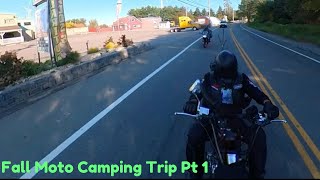 Fall Moto Camping Trip  Part 1 Getting to the camp site [upl. by Odille136]