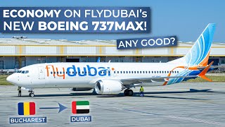 TRIPREPORT  FlyDubai ECONOMY  Boeing 737 MAX 8  Bucharest  Dubai [upl. by Fulks255]