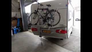 caravan fietsdrager achterop [upl. by Oakley]