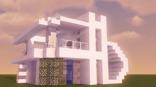 Minecraft How To Build A Large Modern House Tutorial [upl. by Glenden307]