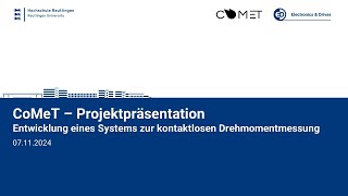 COMET Abschlusspräsentation WS202425 [upl. by Atniuqal894]