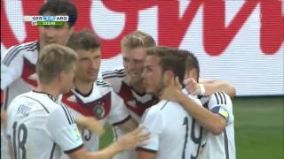 WM 2014 Finale DeutschlandArgentinien Tor Götze [upl. by Adnawt11]