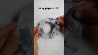 easy paper craft paper folding  origami star  youtubeshort  art and crafts [upl. by Morlee196]