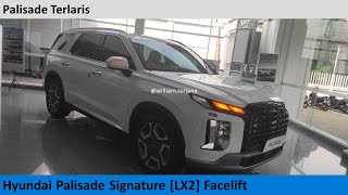 Hyundai Palisade Signature Black Burgundy Interior LX2 Facelift review  Indonesia [upl. by Cy863]