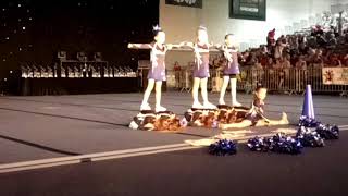 UKCA Spring Championships 2018 Gloucester Wildcats Tiny Teenies routine [upl. by Poppy]