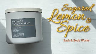 Sugared Lemon amp Spice 🍋 from Bath amp Body Works 🍋 candle review So good 😍😍 [upl. by Lodmilla302]