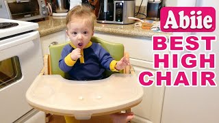 Abiie Beyond Junior Wooden High Chair Review [upl. by Nogem813]