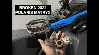 BROKEN 2022 POLARIS PRO RMK MATRYX WITH ONLY 100 MILES [upl. by Chuu]