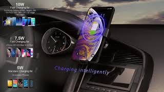 CHOETECH Air Vent Phone Holder Wireless Charging Car Mount [upl. by Eninnaj]