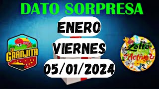 Pronóstico de datos para Lotto Activo Granjita y Guácharo  05 de Enero 2024 [upl. by Alleber]