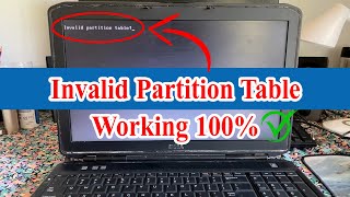 Fixing Invalid Partition Tables Made Easy [upl. by Jocelyn338]