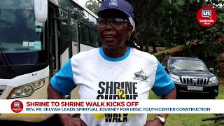 SHRINE TO SHRINE WALK KICKS OFF Rev Fr Selvam Leads Spiritual Pilgrimage for MSSC Youth Center [upl. by Ahsienar]