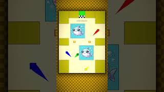 Square Race🟥🟦🟩🟨 squarerace squareracegame satisfying [upl. by Intihw541]