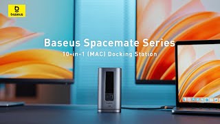 Baseus Spacemate Series 10 in 1 MAC Docking Station Hub  Dual 4K HDMI 100W PD USBC Ethernet [upl. by Enerehs]