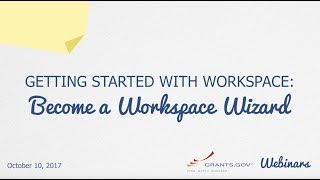 WEBINAR  Oct 10 2017 Getting Started with Workspace Become a Workspace Wizard Promo [upl. by Nivlam693]