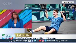 Swedish table tennis legend JanOve Waldner on Paris Olympics Mens singles [upl. by Etterraj]