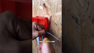 If you dont have a Wago you can use this method to connect wires electrician plumbing [upl. by Benzel]