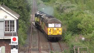 56096 and 70807 at Belasis Lane on the Haverton Hill branch [upl. by Rostand912]