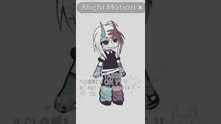 I tried tweening in alight motion for the First  time  D  idea by me  gacha tweening [upl. by Devol309]