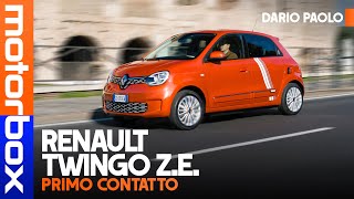 Renault Twingo ZE  La CITYCAR francese ora è FULLELECTRIC La PROVA su strada [upl. by Mena480]