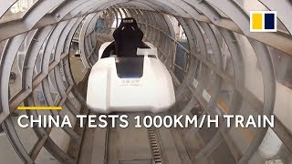 China is researching a 1000kmh highspeed train [upl. by Pavyer]