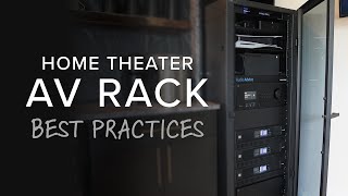 Home Theater AV Rack Best Practices amp Setup  Layout Wiring Cable Management [upl. by Ettelrac]