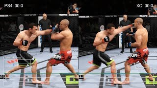 EA Sports UFC PS4 vs Xbox One Gameplay FrameRate Test [upl. by Yenoh]