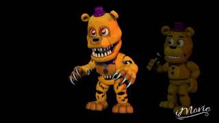 Nightmare Fredbear Voice Ultimate Custom Night Plus Fredbear [upl. by Aneeg]