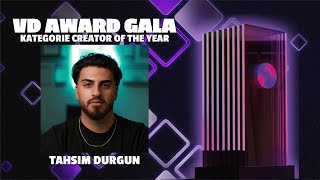 Tahsim Durgun gewinnt VD AWARD 2024 in der Kategorie CREATOR OF THE YEAR 🏆 [upl. by Artinad583]