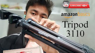 Amazon basics tripod 3110 unboxing and review Under 500 ₹ 👌🏻 [upl. by Zetrom337]