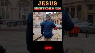 Street Preacher delivers EMPOWERING MESSAGE by Newport Wales Central Square Statue [upl. by Ravid441]